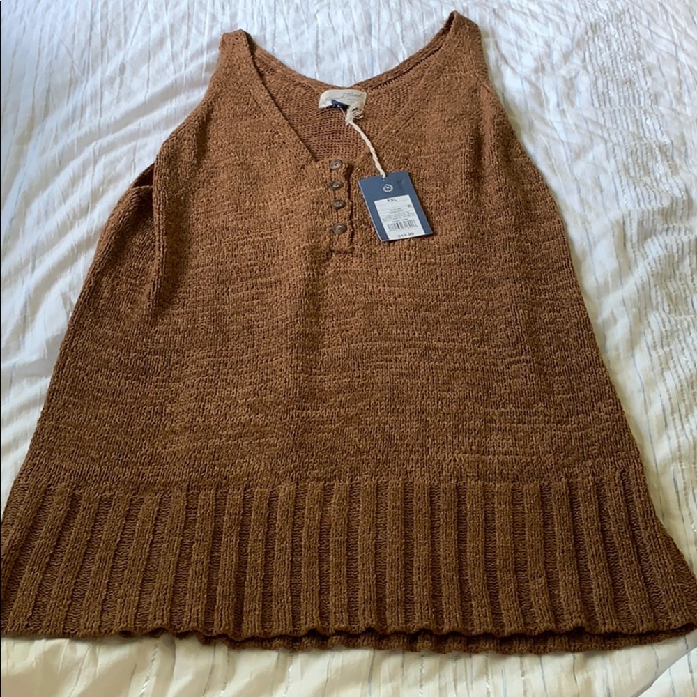 XXL Universal Thread Brown Sweater Tank NWT